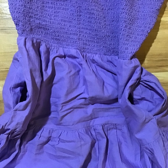 NWOT Women’s Cut Out Purple Tiered Peasant Dress - Picture 12 of 14